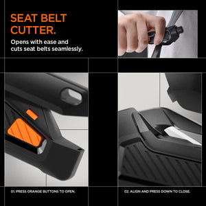 Spigen Life Car Escape Tool with Seatbelt Cutter - Black - image 4