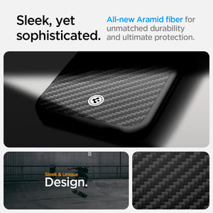 Spigen iPhone 17e / 16e Case Enzo Aramid MagFit - Matte Black - image 4