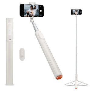 Spigen S541W Auto-Open Selfie Stick Tripod with Bluetooth Remote - Dune Beige - image 1