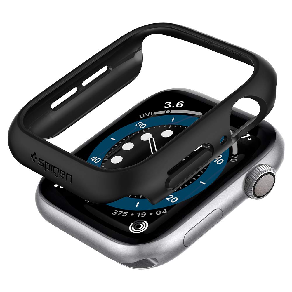 Spigen Apple Watch 44mm Thin Fit case - Black - image 1