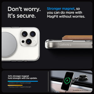 Spigen iPhone 15 Pro Max Case Ultra Hybrid S MagFit - Crystal Clear - image 5