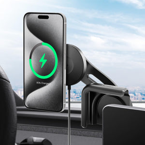 Spigen TapLock Tesla Screen Qi2 15W Wireless Charger Mount - Black - image 2