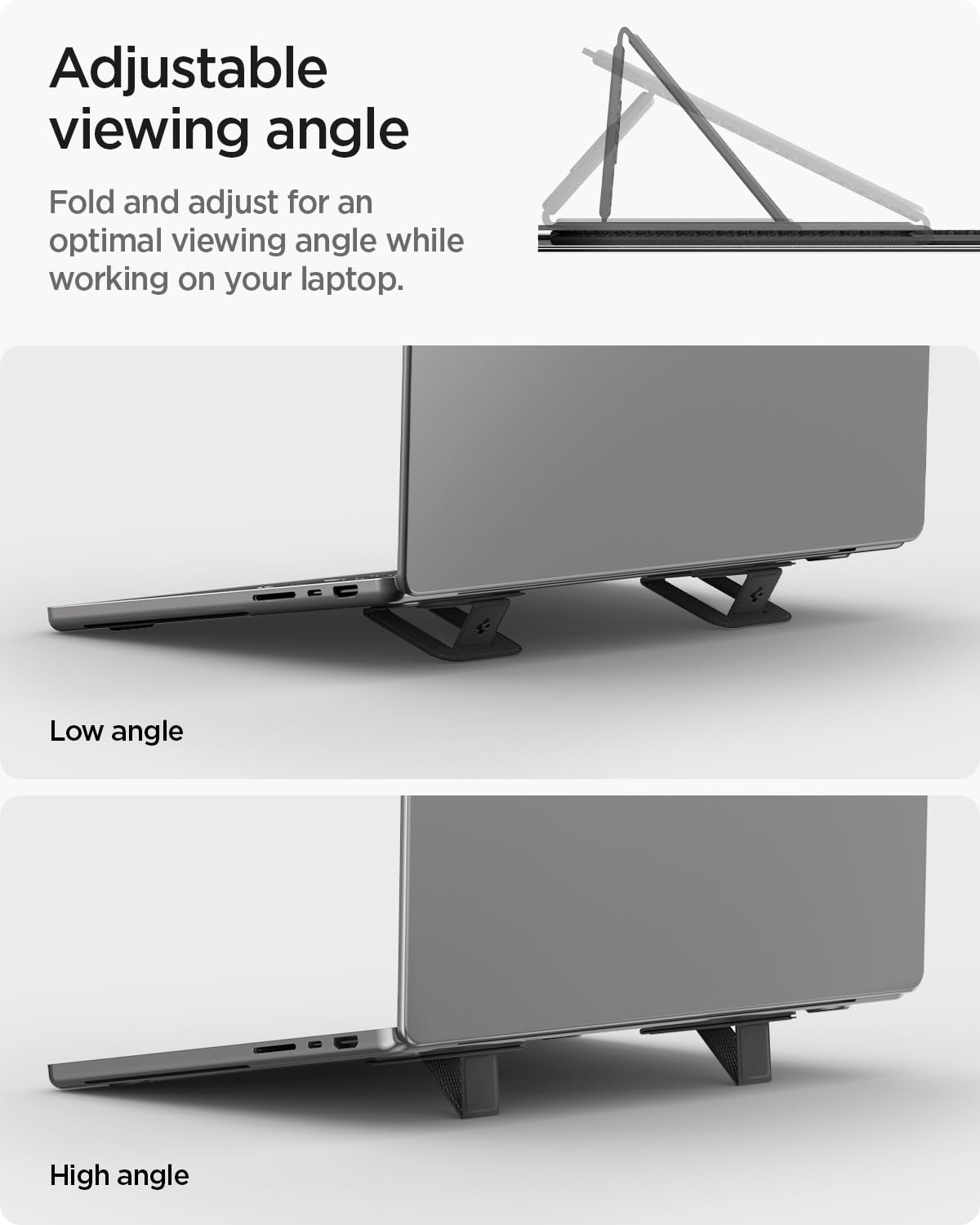 Spigen Slimfold LD201-S2 Laptop Stand for 11–16-Inch Laptops - Black - image 5
