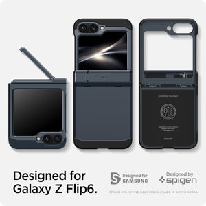 Spigen Galaxy Z Flip 7 FE / Z Flip 6 Case - Tough Armor Pro - Metal Slate image 2