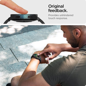 Spigen Galaxy Watch FE / 5 / 4 40mm Screen Protector - Glas.tR EZ Fit (2 Pack) - Clear – image 5