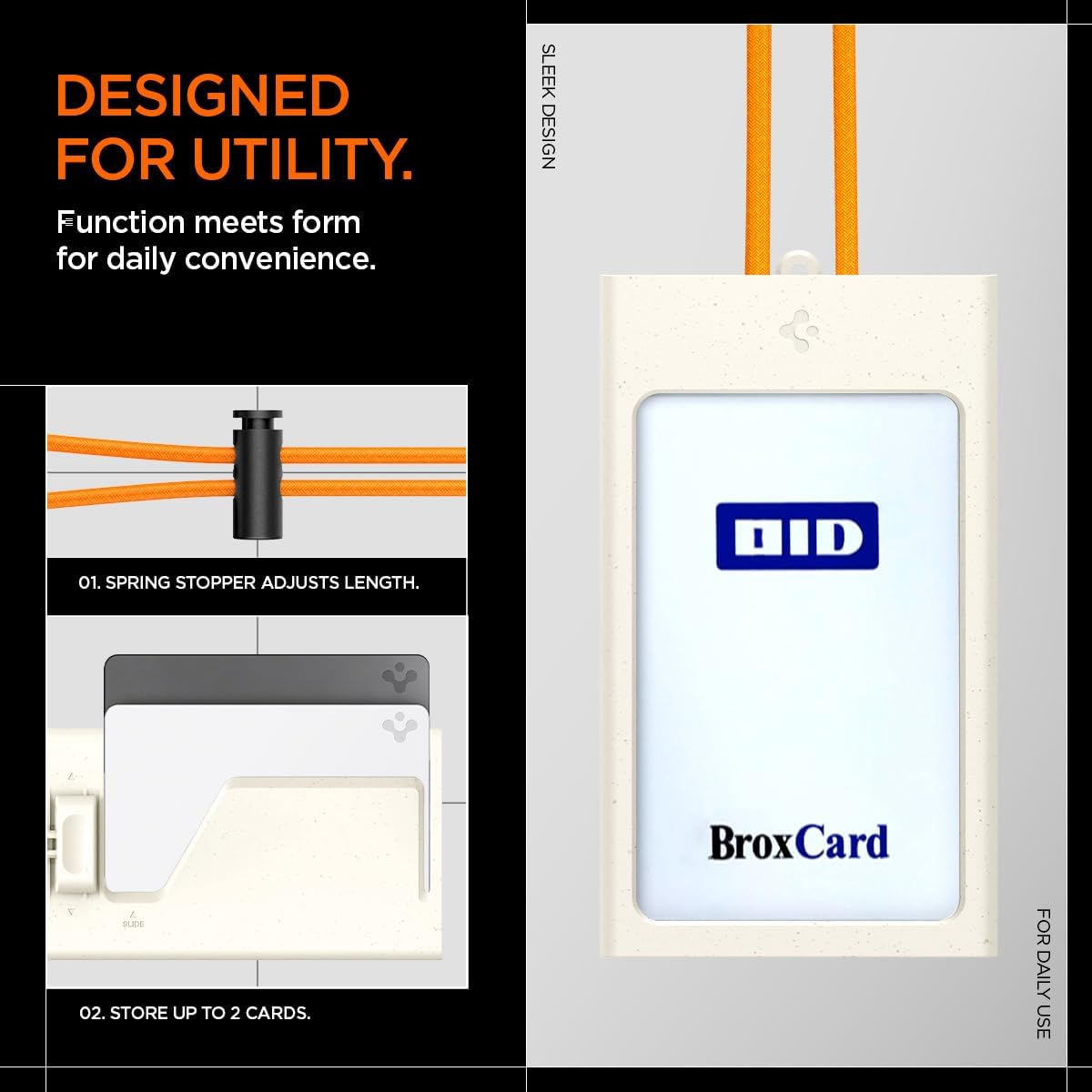 Spigen MagSlide 2-card ID badge holder - Dune Beige - image 6