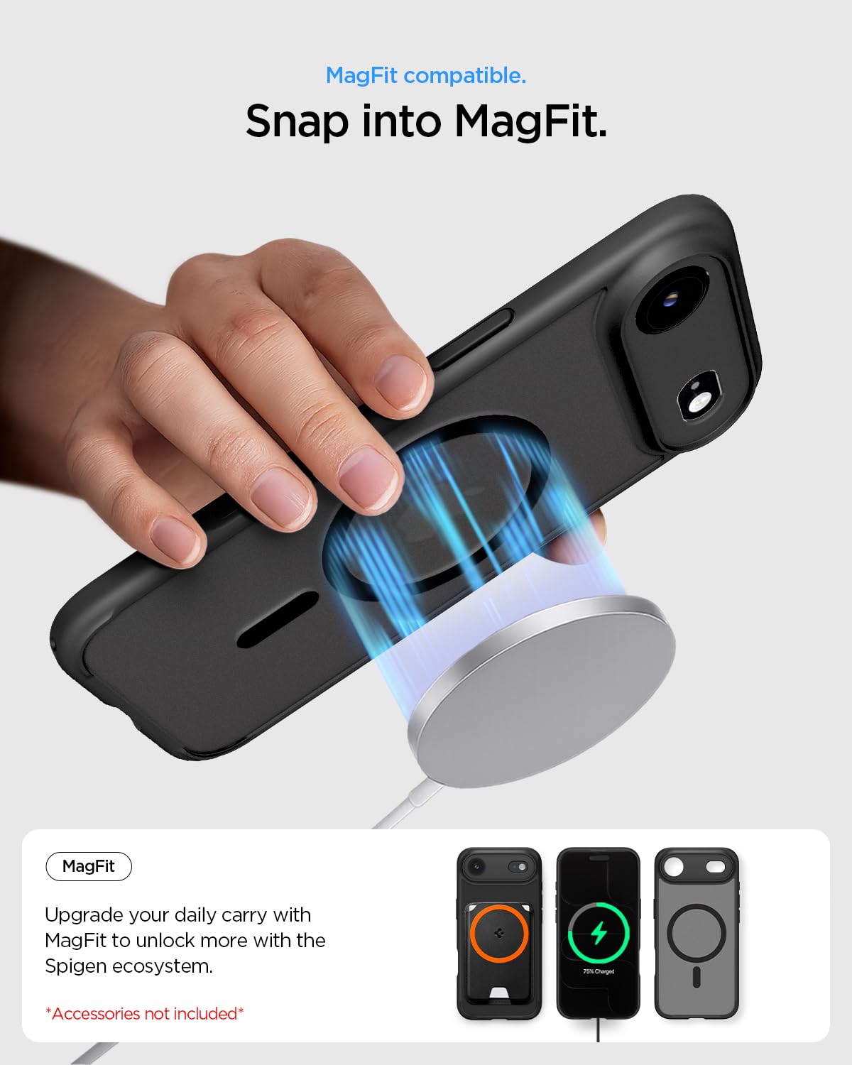 Spigen iPhone Air Case Ultra Hybrid MagFit - Frost Black - image 7
