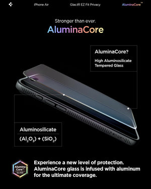 Spigen iPhone Air Screen Protector Glas.tR EZ Fit Privacy - Transparency - image 3