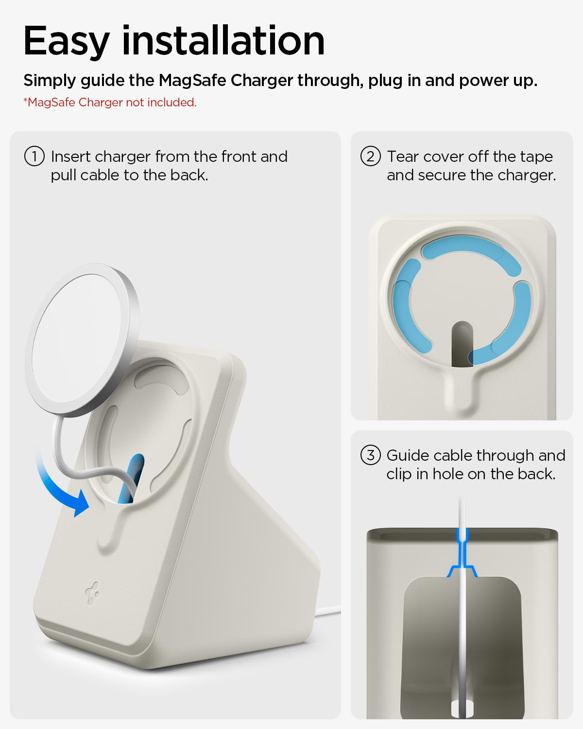 Spigen MagFit S Phone Stand for 2024 MagSafe Charger - Dune Beige - image 7