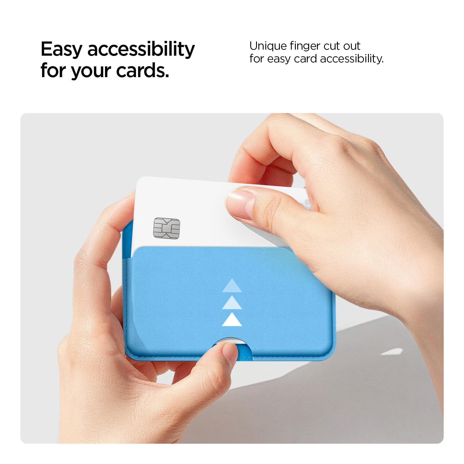 Spigen Caseology Folder Pop MagFit 3-Card Wallet - Sky Blue - image 6