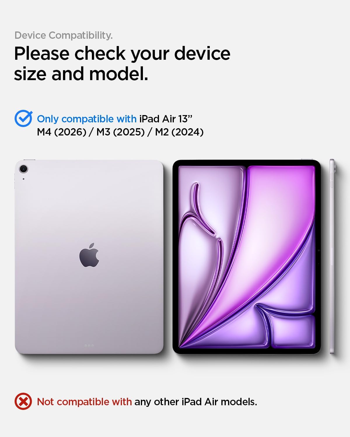 Spigen iPad Air 13-inch Glas.tR EZ Fit screen protector - Transparency - image 2