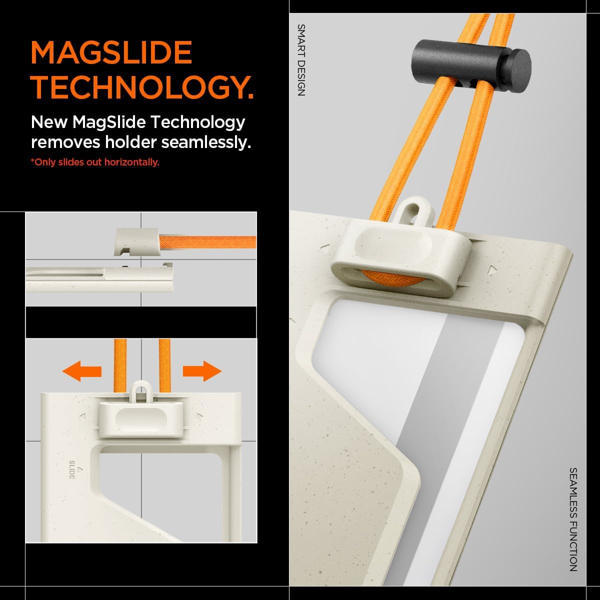 Spigen MagSlide 2-card ID badge holder - Dune Beige - image 3