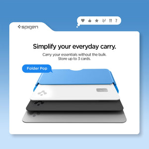Spigen Caseology Folder Pop MagFit 3-Card Wallet - Sky Blue - image 3