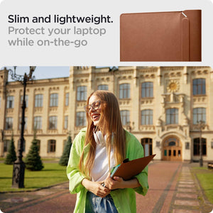 Spigen Valentinus 14-Inch Laptop Sleeve - Classic Brown - image 2