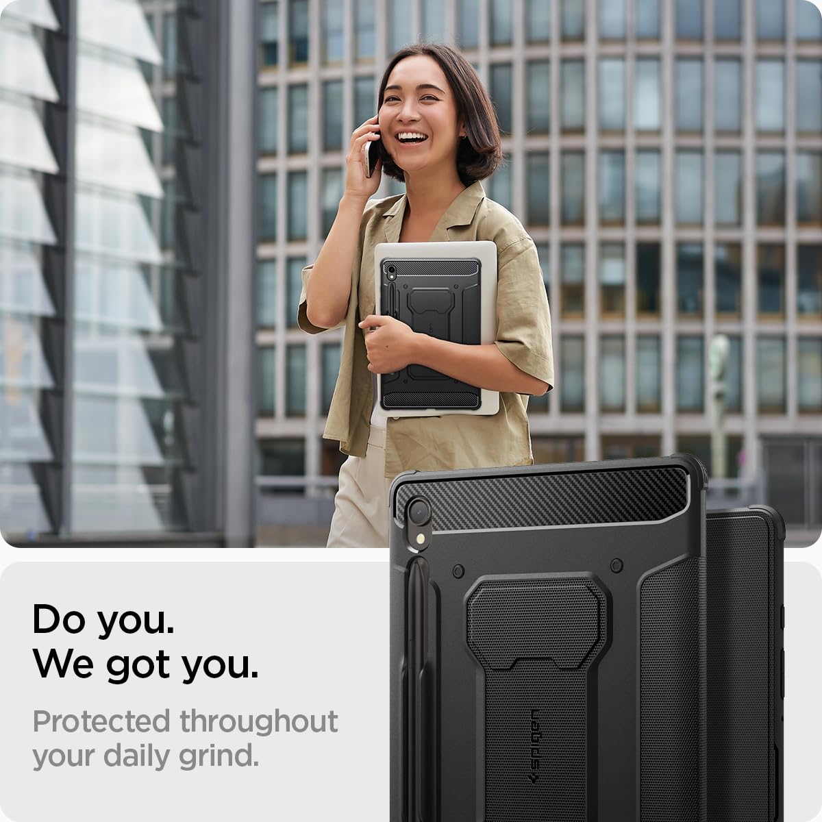 Spigen Galaxy Tab S9 (2023) Case - Rugged Armor Pro - Black - image 3