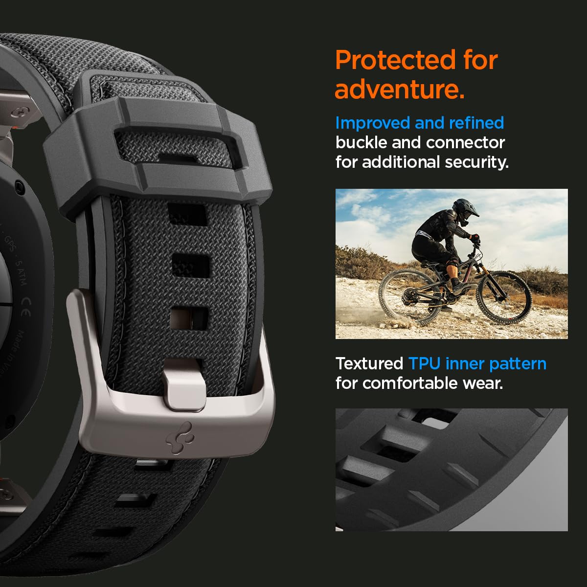 Spigen Galaxy Watch 8 Band - DuraPro Armor - Black - image 5