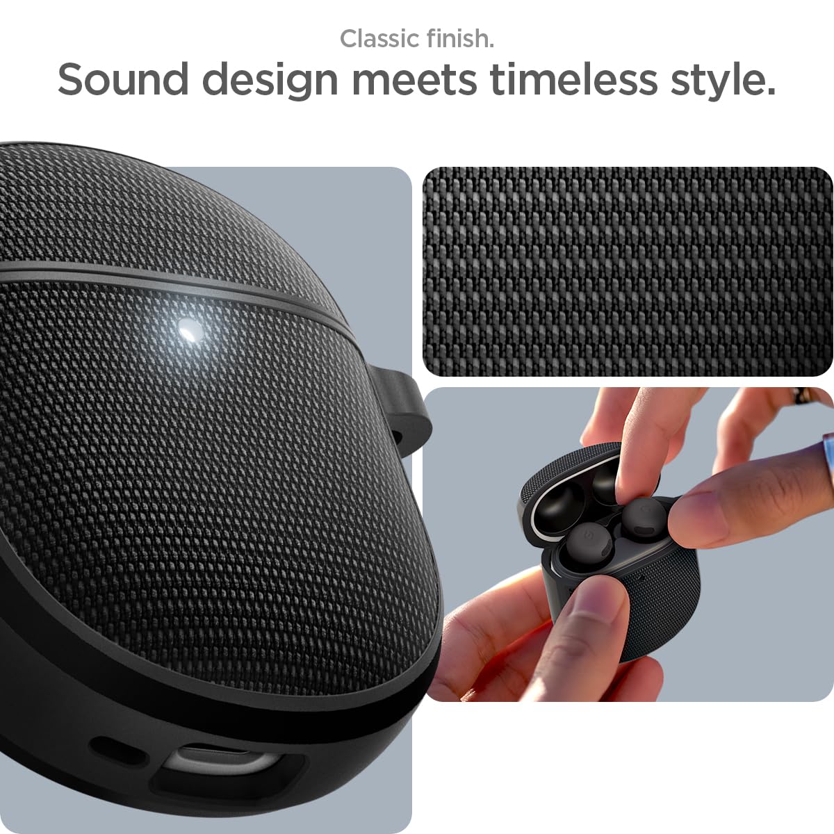Spigen Classic Fit Google Pixel Buds Pro 2 / Pro Case - Black - image 3