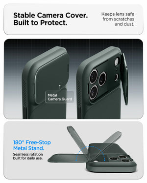 Spigen iPhone 17 Pro Case Optik Armor MagFit - Abyss Green - image 5