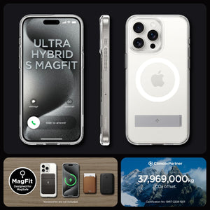 Spigen iPhone 15 Pro Max Case Ultra Hybrid S MagFit - Crystal Clear - image 7