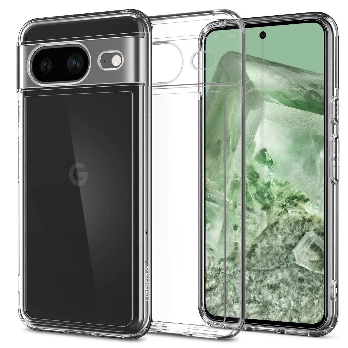 Spigen Ultra Hybrid Google Pixel 8 Phone Case - Crystal Clear - image 1