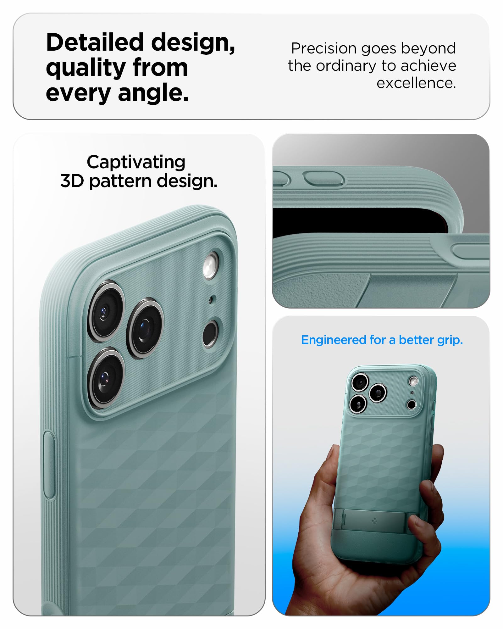 Spigen iPhone 17 Pro Max Case Parallax S MagFit - Sage Green - image 3