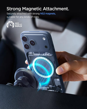 Spigen Essential MagFit Qi2 Air Vent Car Charger - Black - image 3