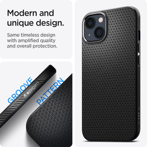 Spigen iPhone 13 Case Liquid Air - Matte Black - image 3