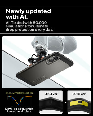 Spigen Galaxy S25 Edge Case Tough Armor MagFit - Gunmetal image 5
