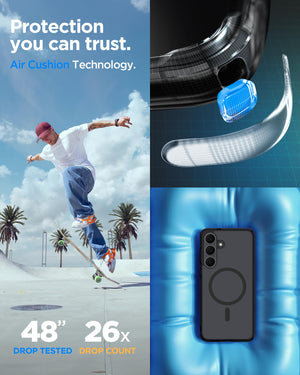 Spigen Galaxy S25 FE Case Ultra Hybrid MagFit - Frost Black image 4
