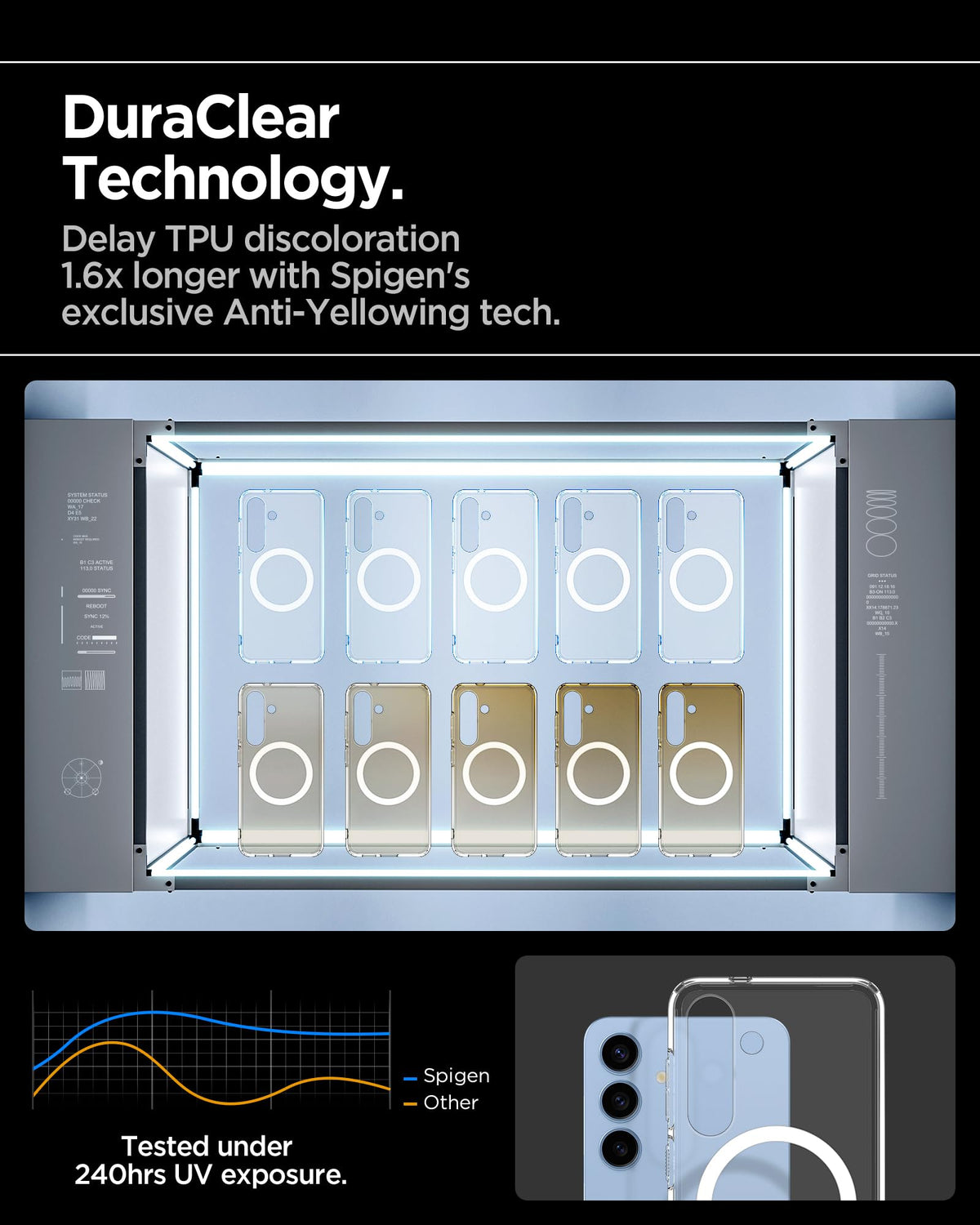 Spigen Galaxy S25 Plus Case - Ultra Hybrid MagFit - Clear White - image 6