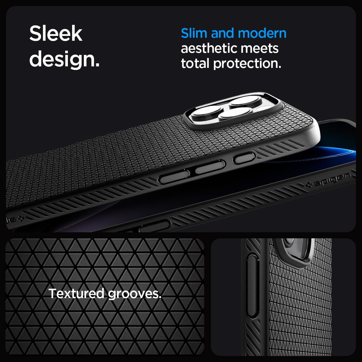 Spigen iPhone 16 Pro Case Liquid Air T MagFit - Matte Black - image 7