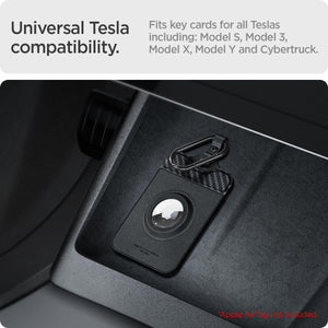 Spigen Air Fit Tesla & Rivian Key Card Holder with AirTag Slot 2-Pack - Black - image 2