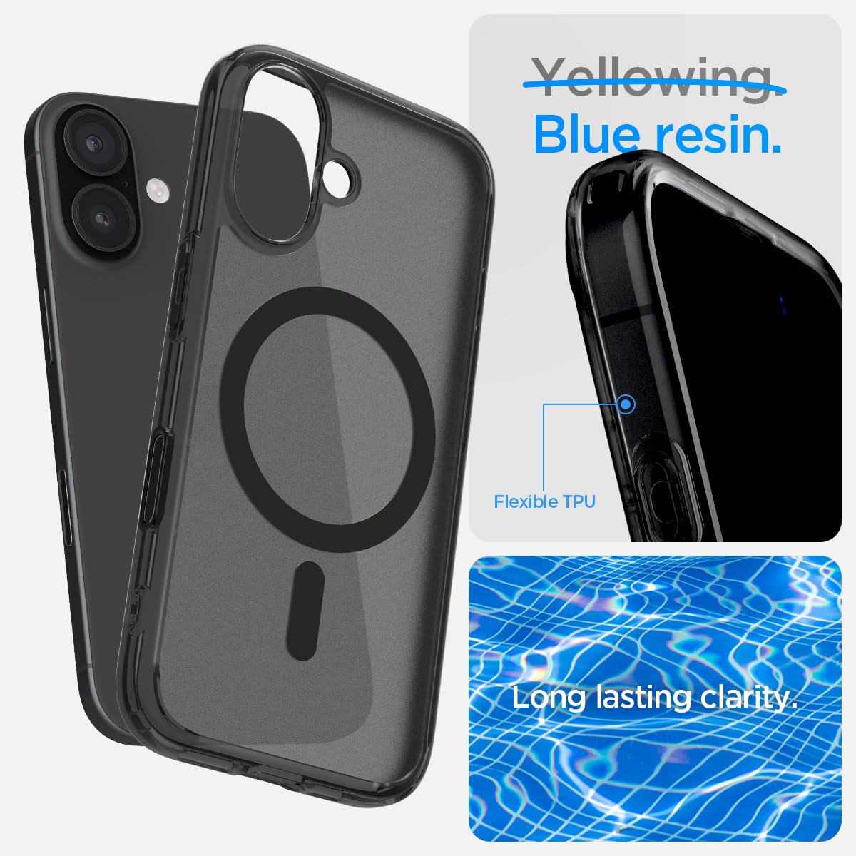 Spigen iPhone 16 Case Ultra Hybrid T MagFit - Frost Black - image 7