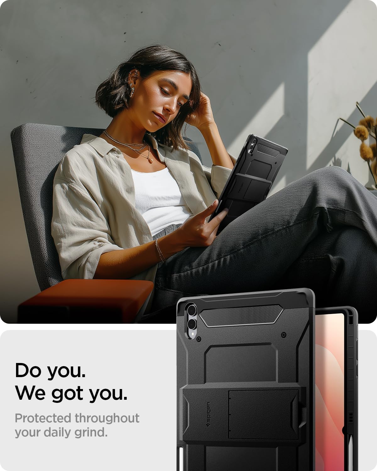 Spigen Galaxy Tab S11 Ultra (2025) Case - Tough Armor Pro - Black - image 3