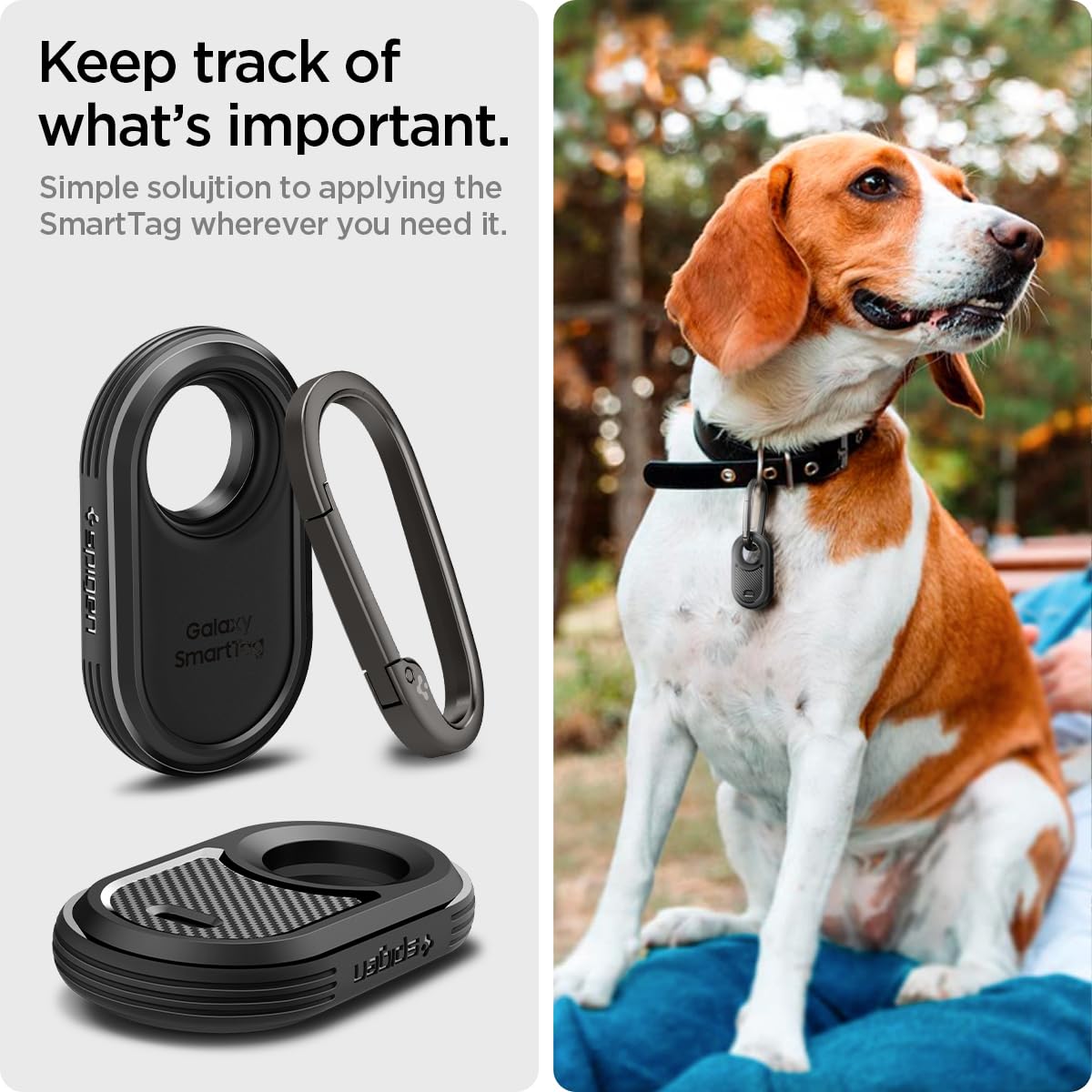 Spigen Galaxy SmartTag2 Case - Rugged Armor - Matte Black image 2