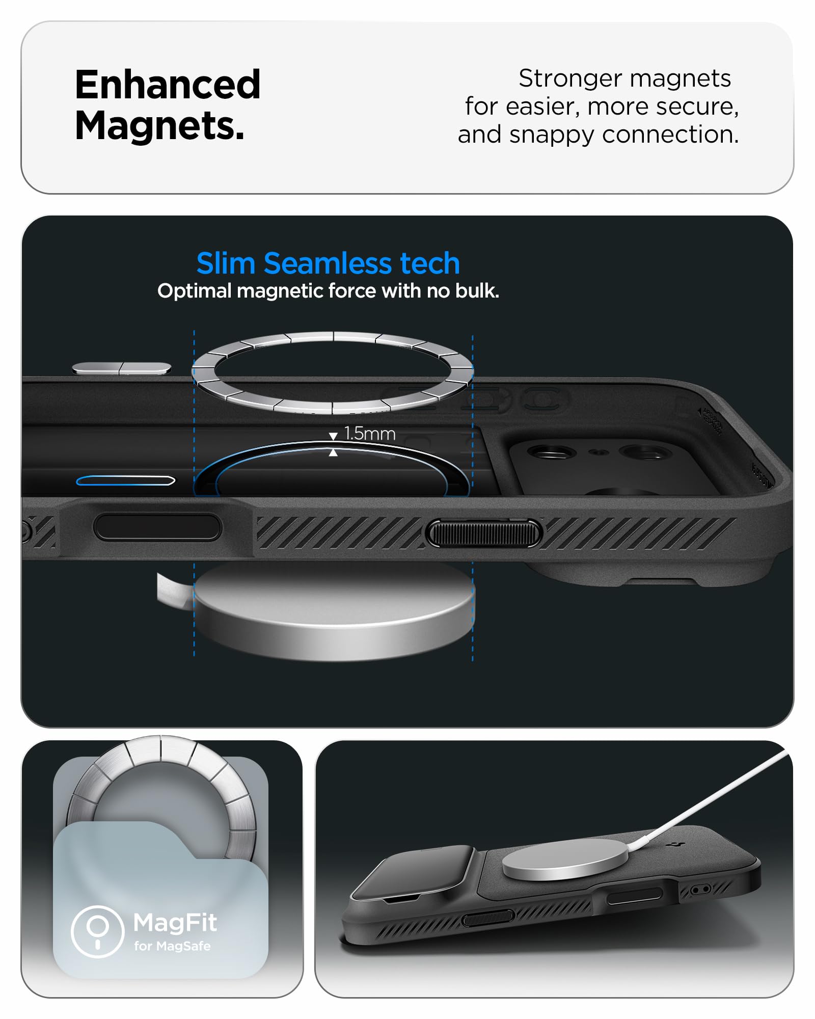 Spigen iPhone 17 Pro Case Optik Armor MagFit - Black - image 4
