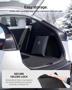 Spigen Magnetic Windshield Cover for Tesla Model Y and Model 3 - Black - image 3