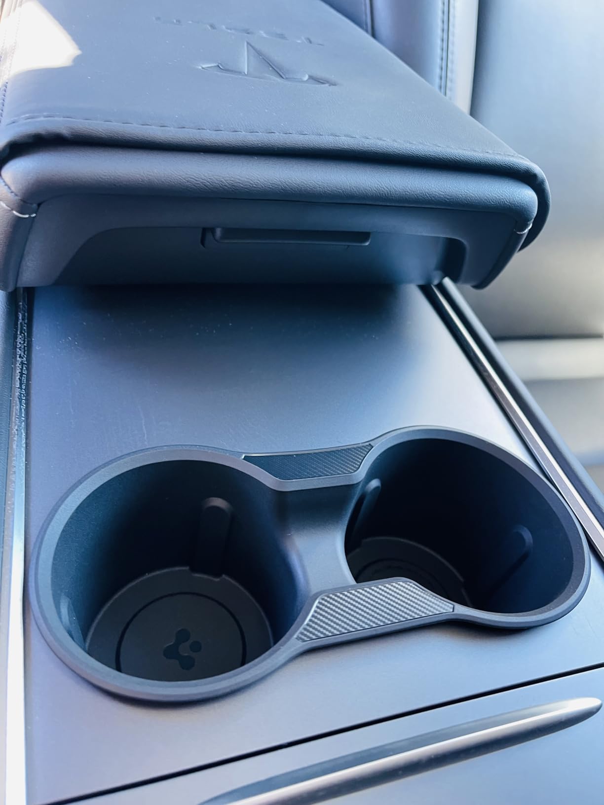 Spigen Tesla Model Y and Model 3 Center Console Cup Holder Insert detail 5