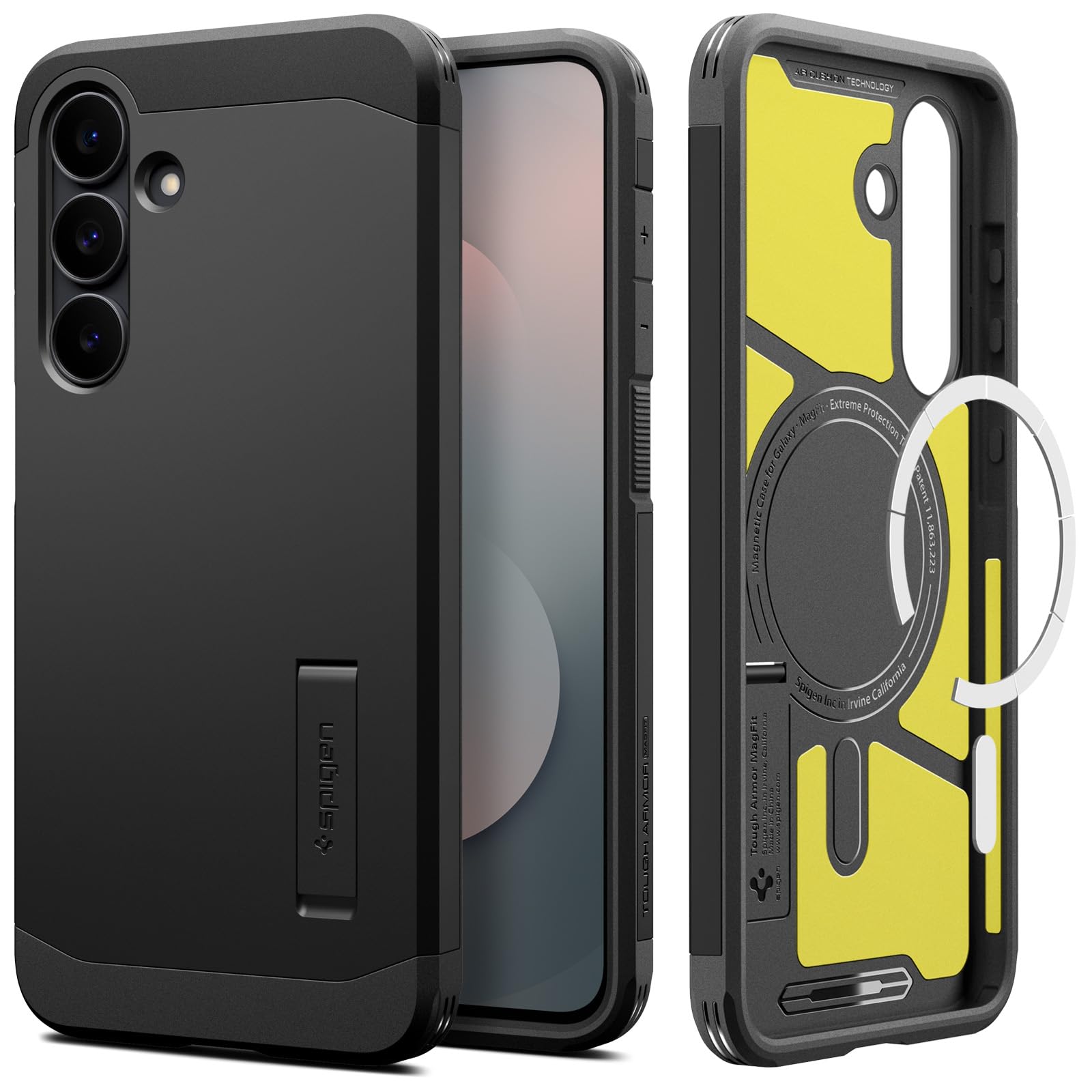 Spigen Galaxy S25 FE Case Tough Armor MagFit - Black image 1
