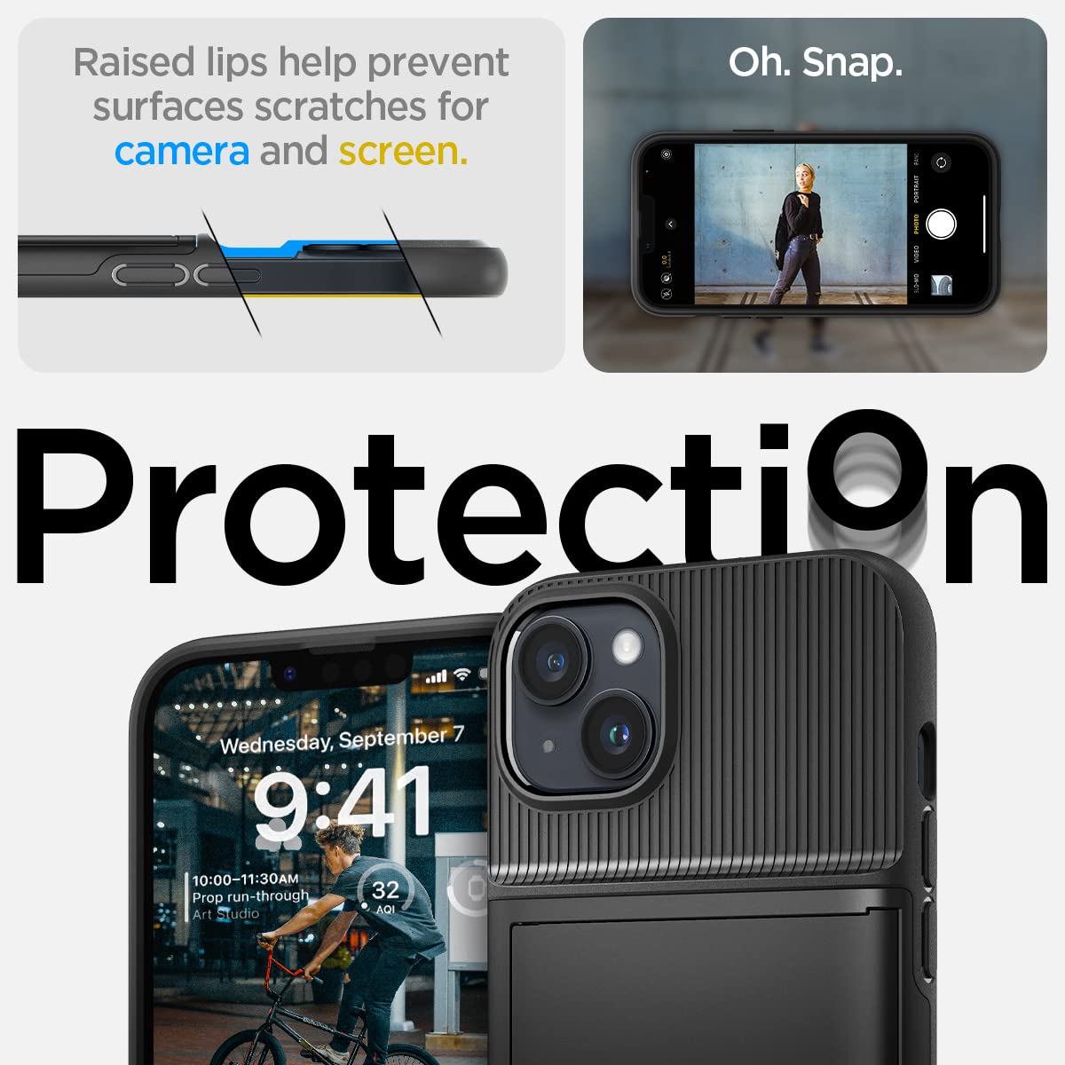 Spigen iPhone 14 Case Slim Armor CS - Black - image 6