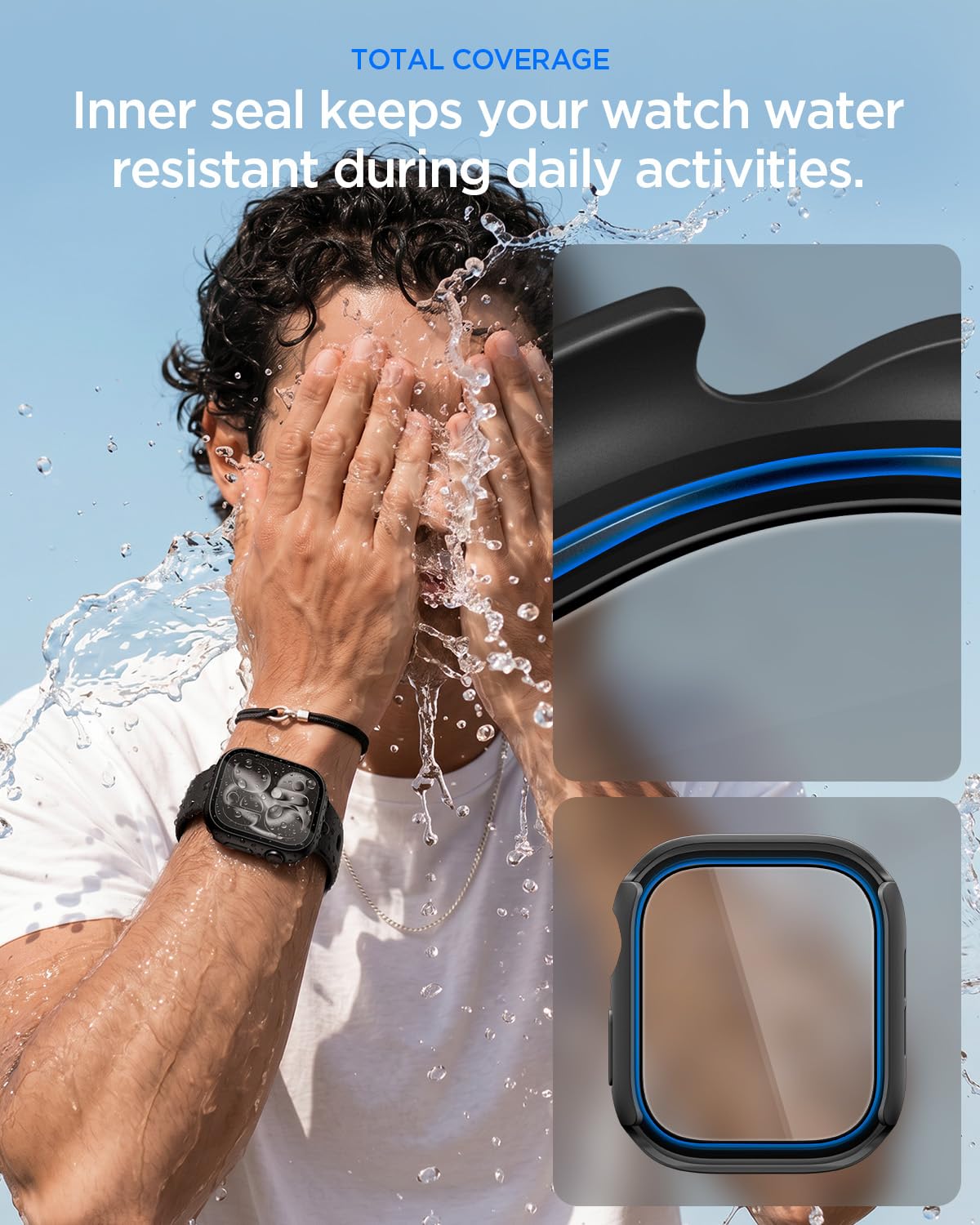 Spigen Thin Fit 360 Apple Watch Series 11/10 46mm Waterproof Case - Black - image 5