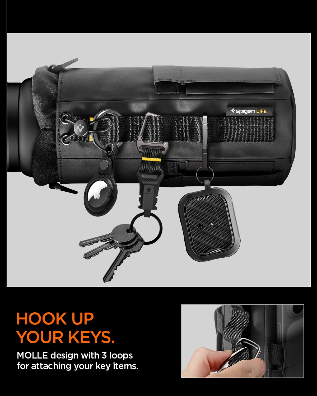 Spigen Life LF500 Magnetic Tumbler Bag - Black - image 5