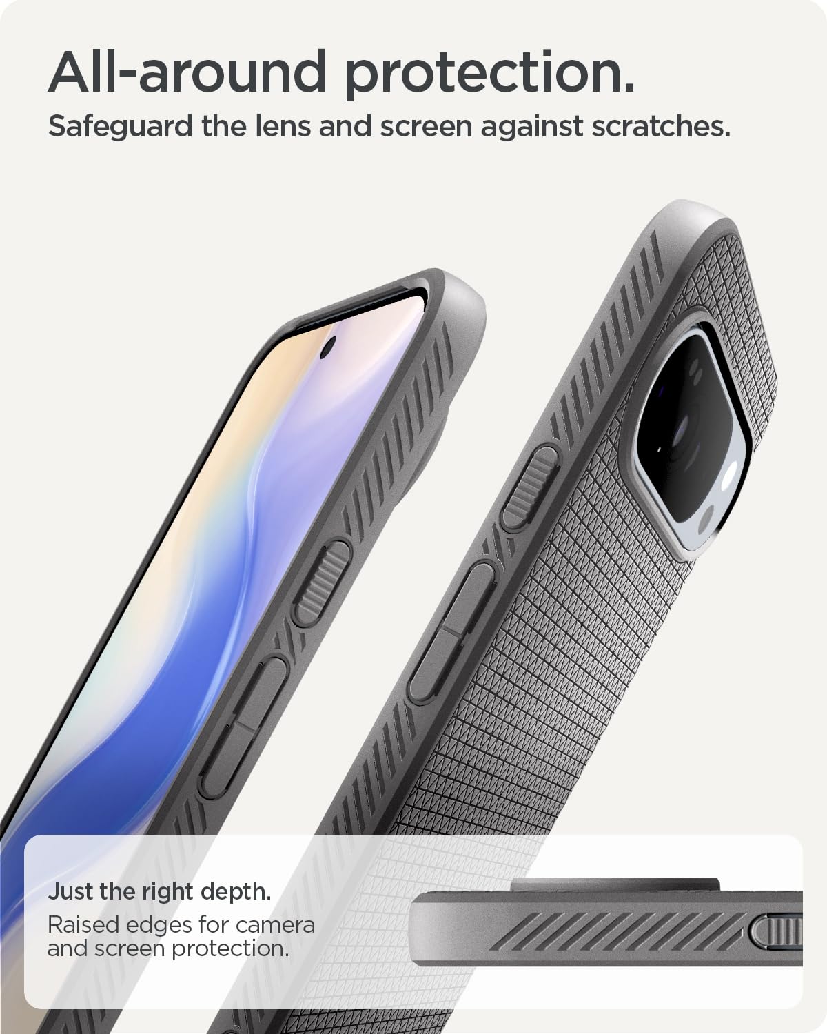 Spigen Pixel 10 Pro / Pixel 10 Case – Liquid Air (MagFit) - Marble Gray - image 6