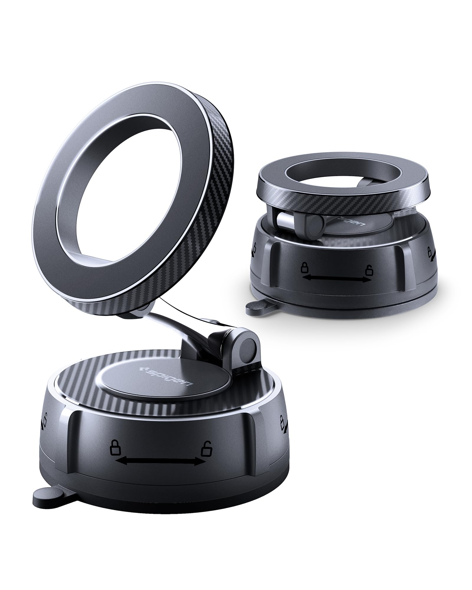 Spigen VacuumLock Upgraded MagSafe Dashboard Car Mount - Black - image 1