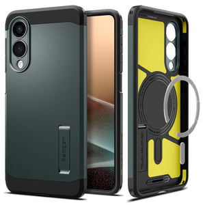 Spigen Galaxy S25 Edge Case Tough Armor MagFit - Abyss Green image 1