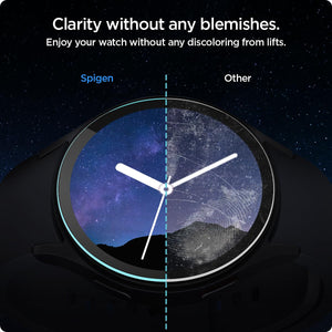 Spigen Galaxy Watch 7 44mm Screen Protector - Glas.tR EZ Fit (2 Pack) - Clear - image 6