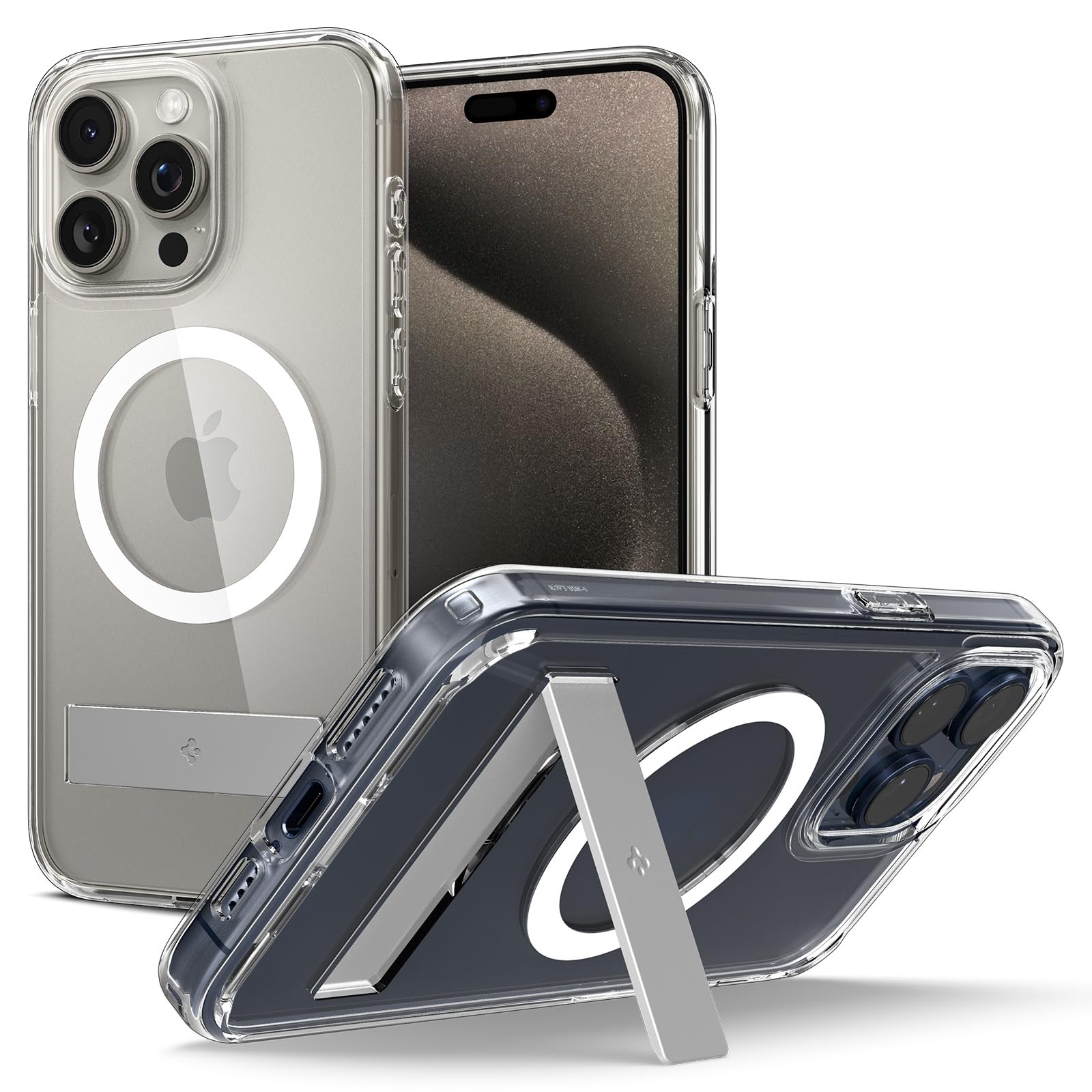 Spigen iPhone 15 Pro Max Case Ultra Hybrid S MagFit - Crystal Clear - image 1