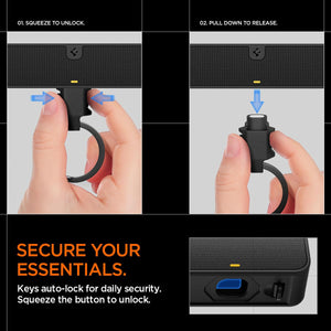 Spigen Life Magnetic Key Holder Hub with Carabiner - Black - image 4