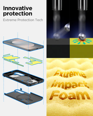 Spigen Galaxy S25 FE Case Tough Armor MagFit - Black image 5