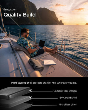 Spigen Starlink Mini EVA Hard Shell Carrying Case - Carbon - image 4